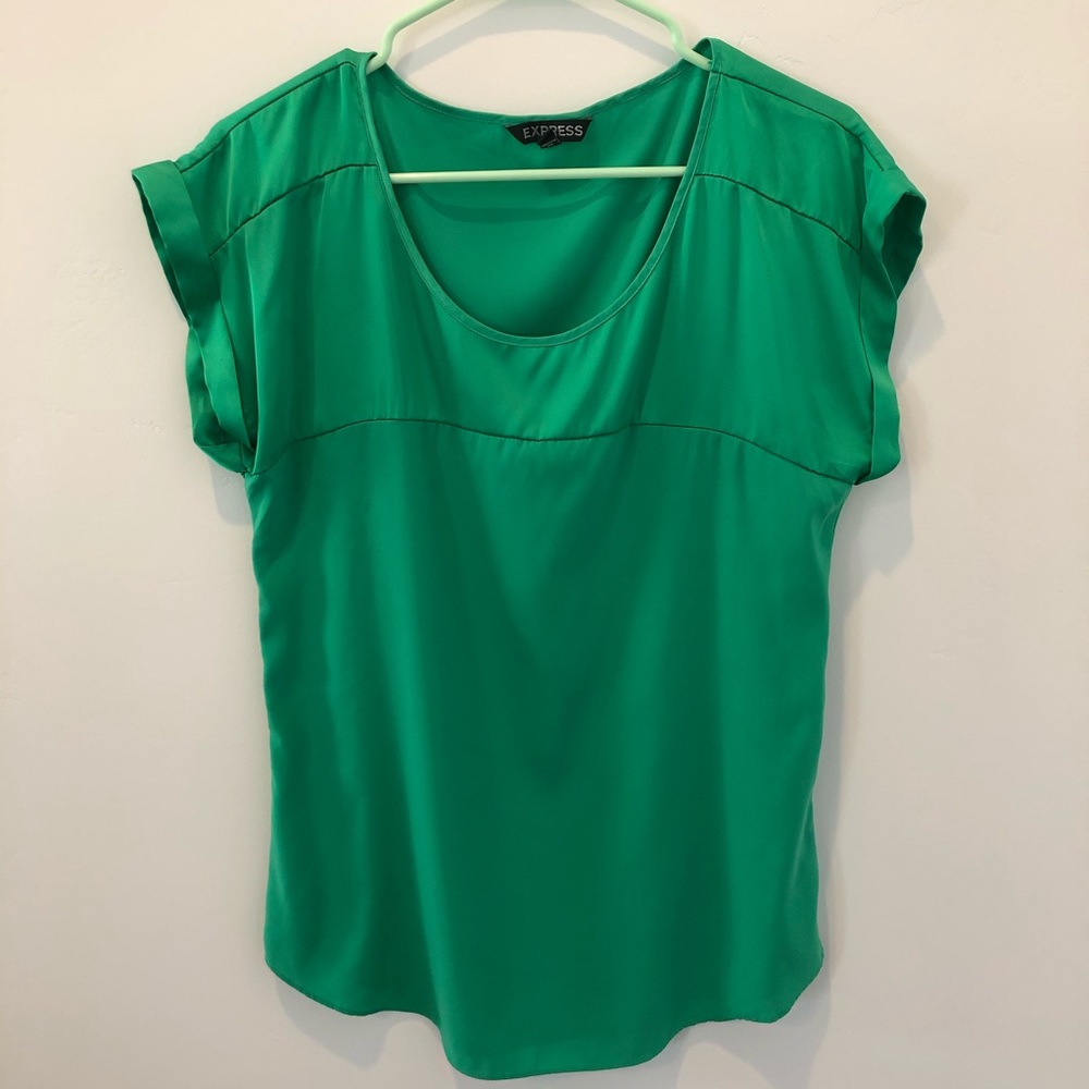 Express Green Shirt Sz Small